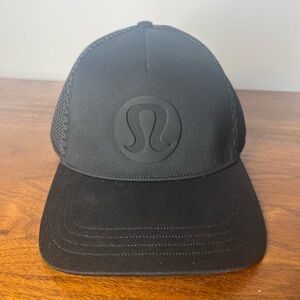 Lululemon Athletica Black Cap with Mesh Detail